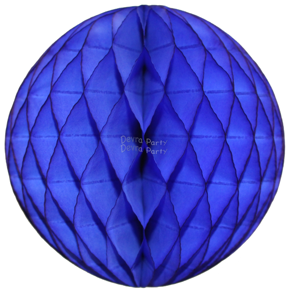 (image for) Dark Blue Honeycomb Tissue Ball (12 pcs)