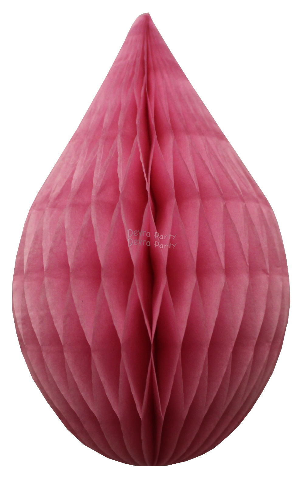 (image for) 5 Inch Dusty Rose Rain Drop Ornament Decoration (12 pcs)