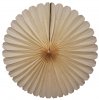 27 Inch Classic and Vintage Ivory Tissue Deluxe Fan (12 pcs)