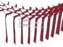 (image for) Burgundy Streamer Garland Decoration (12 pcs)