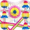 (image for) Party Decoration Kit - 13 Pieces - Multi Rainbow Theme