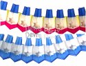 (image for) 12 Foot Tissue Paper Dreidel Garland (6 pcs)