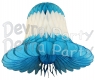 Turquoise White Bell Decoration (12 Pieces)