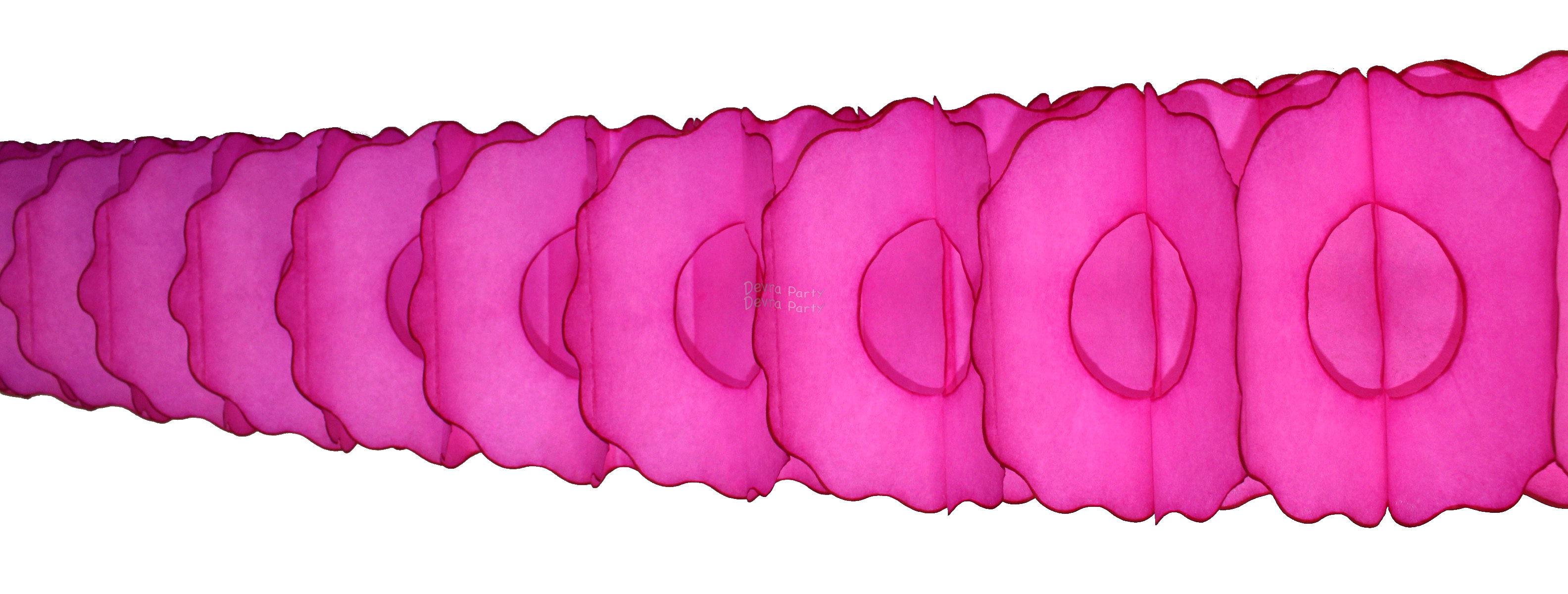 (image for) 12 Foot Cerise Oval Garland (12 pcs)
