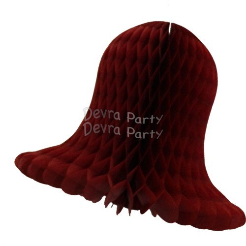(image for) Burgundy Tissue Bell (12 Pieces)