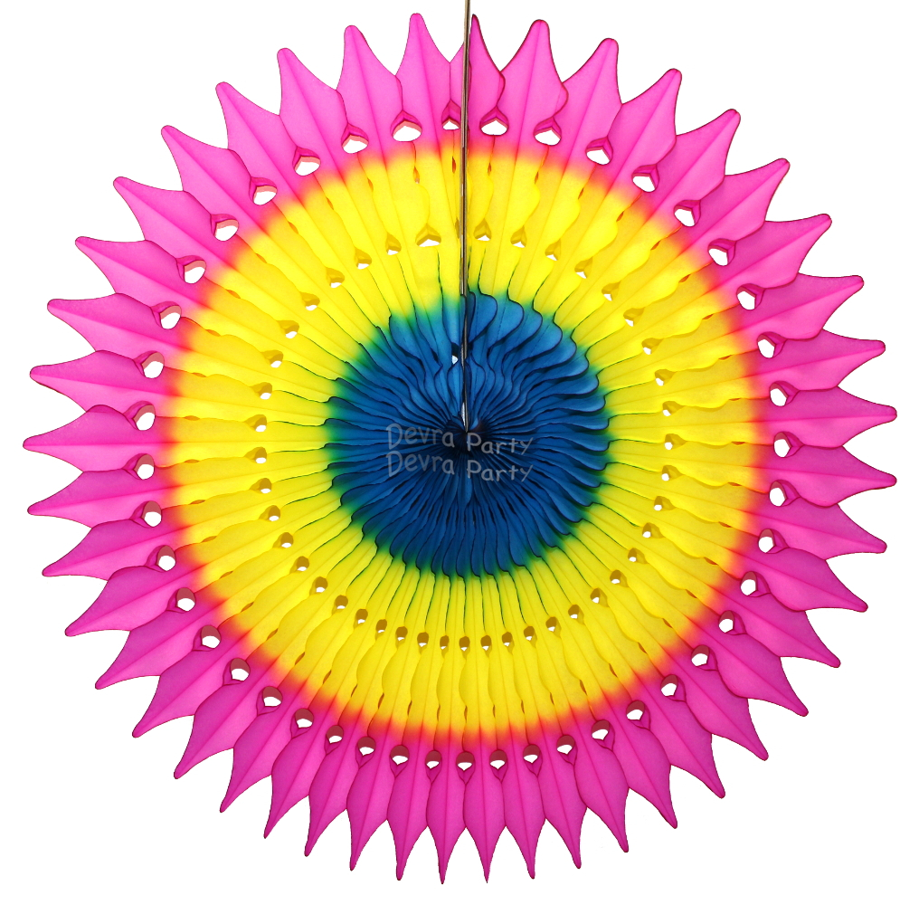 (image for) 21 Inch Tissue Fan Multi (12 pcs)