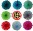 (image for) 21 Inch Tissue Paper Fan Decoration (12 pcs)