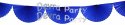(image for) Dark Blue 10 Foot Bunting Fan Garland (12 pcs)