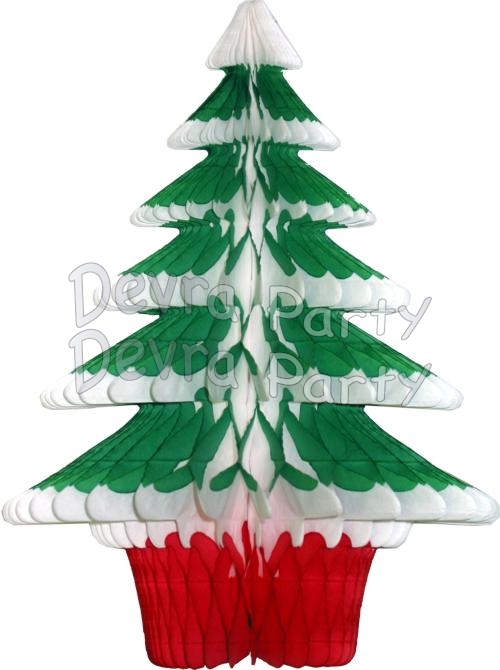 18 Inch Tissue Paper Frosted Tree (12 pcs) - Click Image to Close