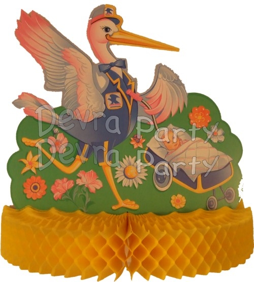 15 Inch Honeycomb Mail Delivery Baby Shower Centerpiece (6 Pcs) - Click Image to Close
