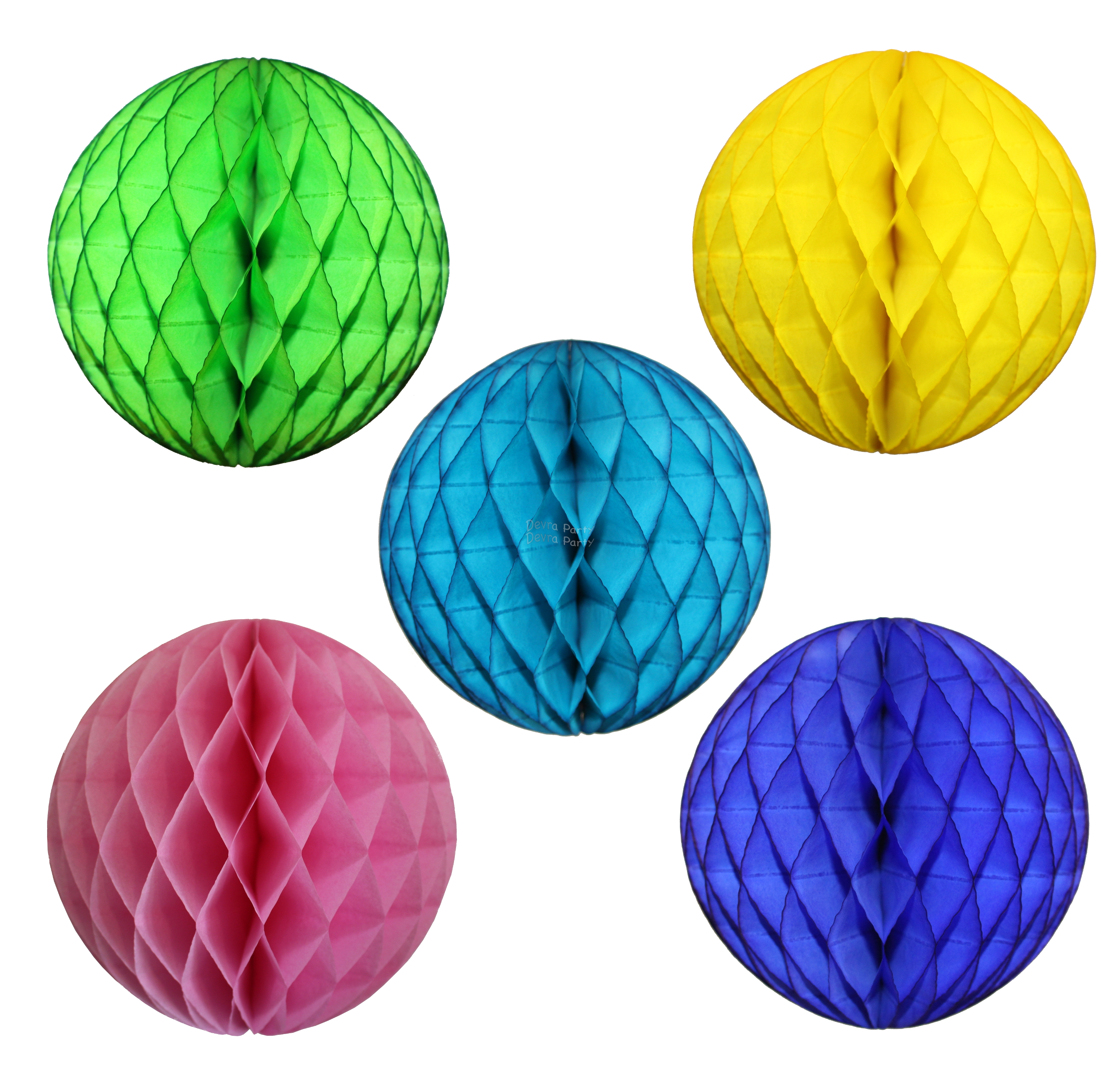 (image for) 12 Inch Honeycomb Ball Solid Colors (12 pcs)