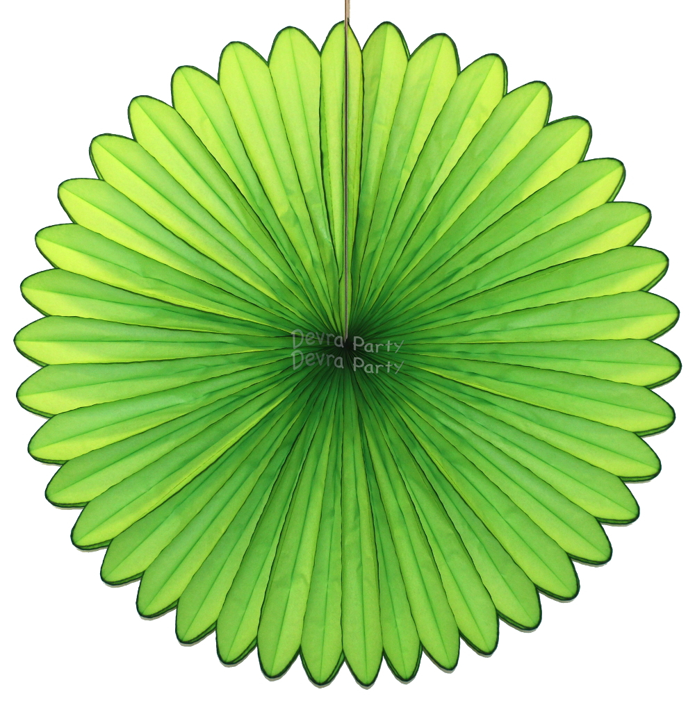 (image for) 27 Inch Deluxe Fan Lime Green (12 pcs)