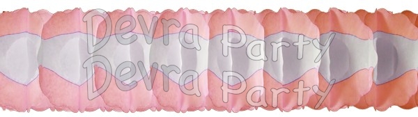 12 Foot Peach Oval Garland (12 pcs) - Click Image to Close