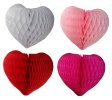 Extra-large 18 Inch Honeycomb Heart (6 pieces)