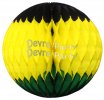 (image for) Jamaican Black Yellow Green Tissue Paper Ball (12 pcs)