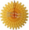 (image for) Gold 18 Inch Tissue Paper Fan (12 Pieces)