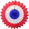 Patriotic Honeycomb Fanburst Red White Blue (12 pcs)