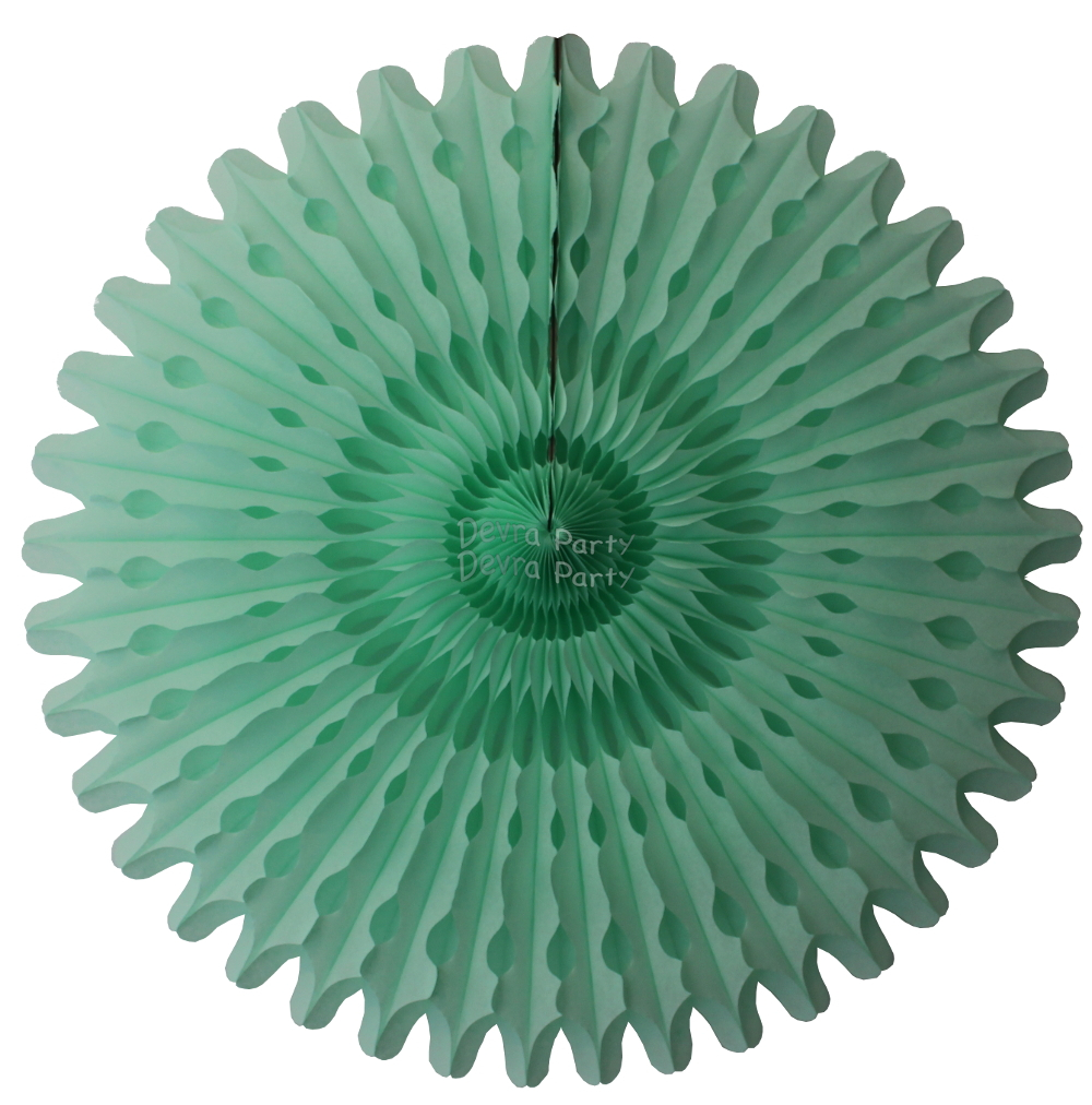 (image for) 26 Inch Tissue Fan Mint (12 pcs)