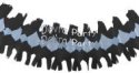 (image for) 12 Foot Black Spider Fringe Garland (12 pcs)