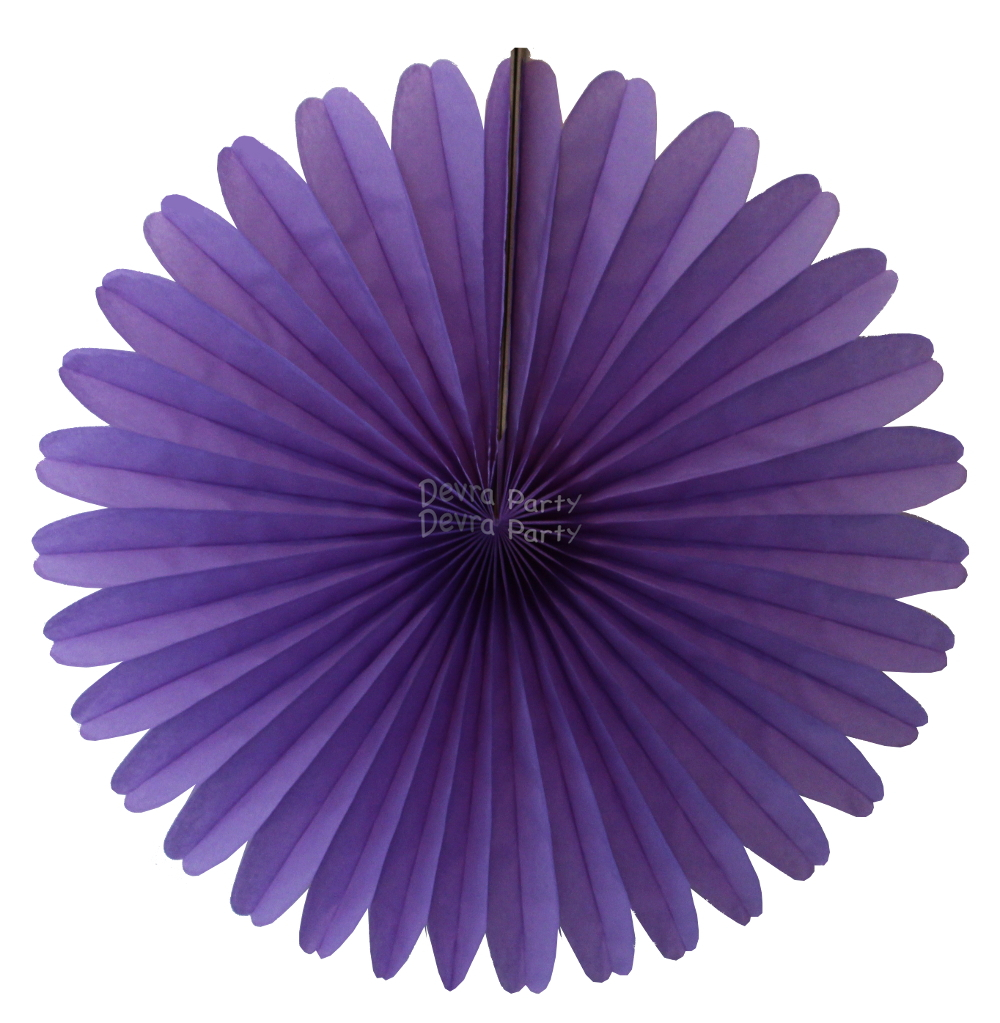 (image for) 13 Inch Fan Decorations Lavender (12 PCS)