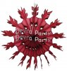 (image for) 15 Inch Maroon Tissue Paper Snowflake Decoration (12 pcs)