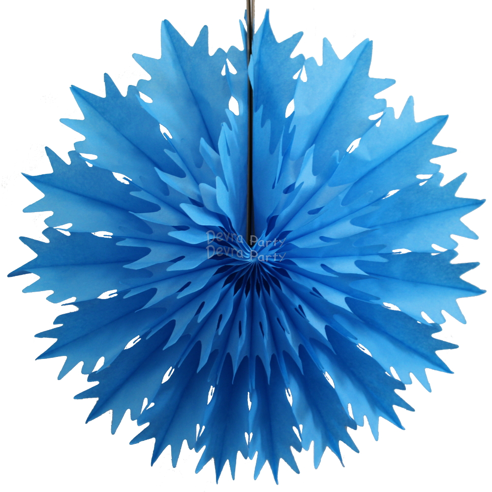 (image for) 19 Inch Tissue Paper Snowflake Turquoise (12 pcs)