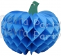 Tissue Paper Pumpkin Decoration, 10 Inch, Turquoise (12 pcs)