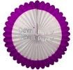 (image for) 27 Inch Deluxe Fan Purple White (12 pcs)