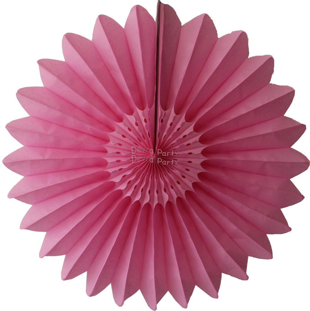 (image for) Hanging Tissue Fanburst Decoration Dusty Rose (12 pcs)