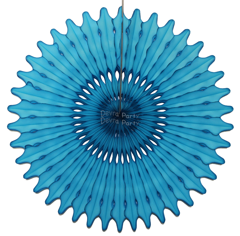 (image for) 26 Inch Tissue Fan Turquoise (12 pcs)