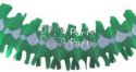 (image for) 12 Foot Dark Green Spider Fringe Garland (12 pcs)