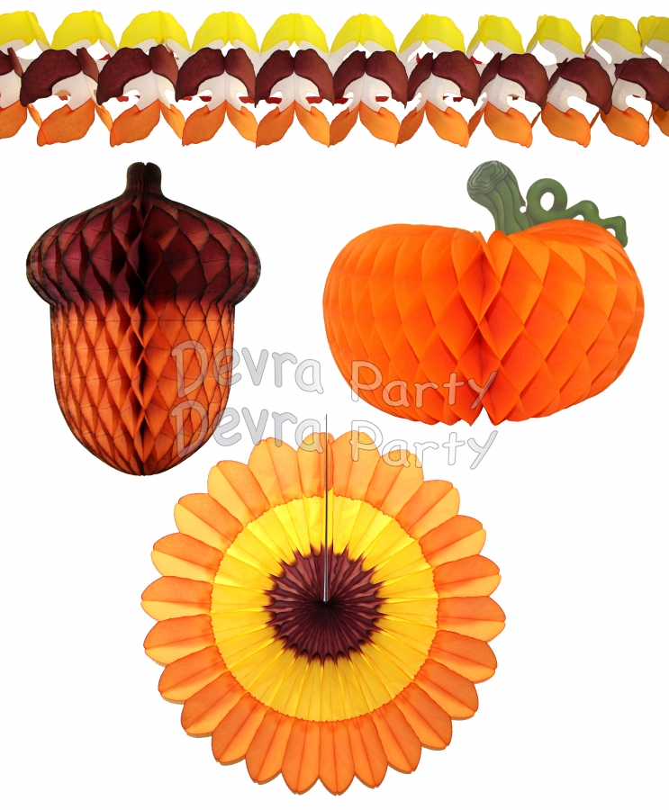 Thanksgiving Decorations Kit (25 Pieces) - Click Image to Close
