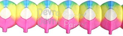 (image for) 6 Foot Honeycomb Tissue Paper Balloon Garland (12 pcs)