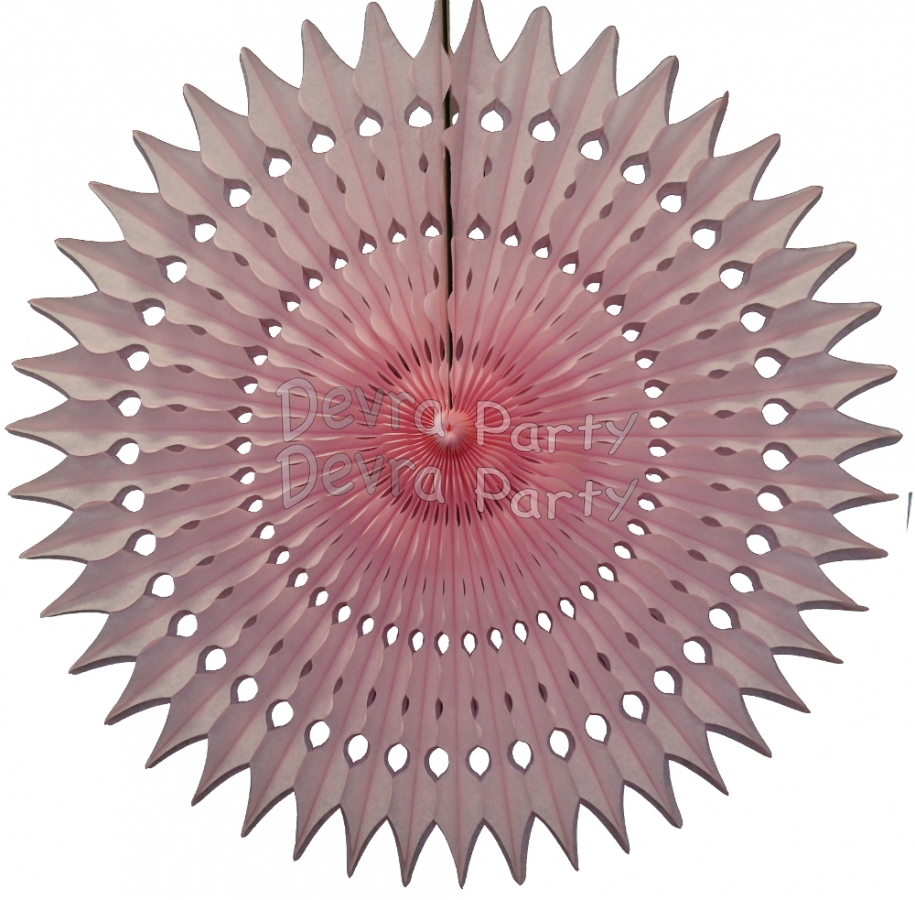 21 Inch Tissue Fan Pink (12 pcs) - Click Image to Close