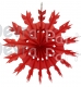 15 Inch Red Tissue Paper Snowflake Decoration (12 pcs)