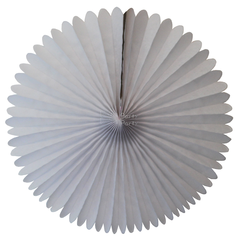 (image for) 13 Inch Fan Decorations White (12 PCS)