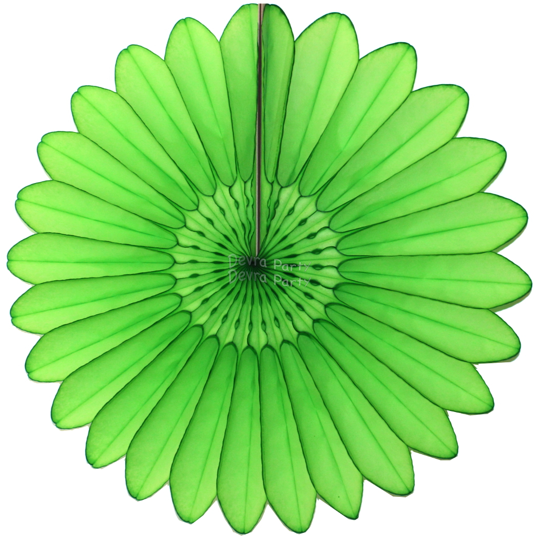 (image for) Lime Green Fanburst Decoration (12 pcs)
