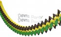 (image for) 12 Foot Jamaican Cross Garland - Black Yellow Green (12 pcs)