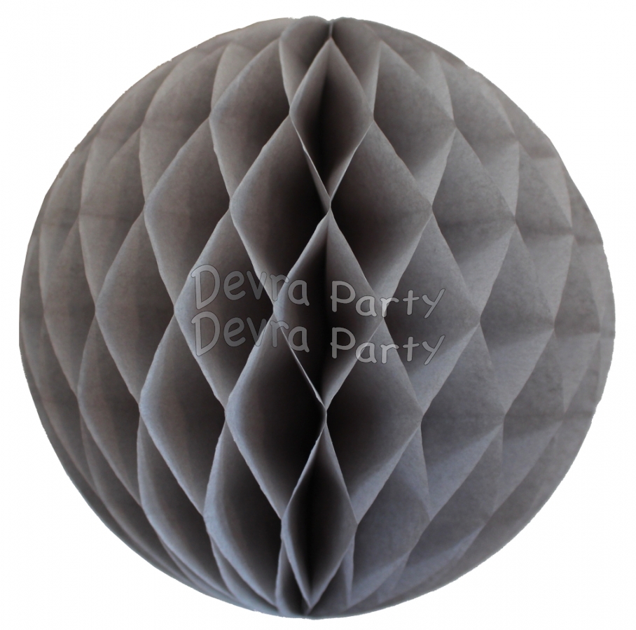 Gray Tissue Paper Ball (12 pcs) - Click Image to Close