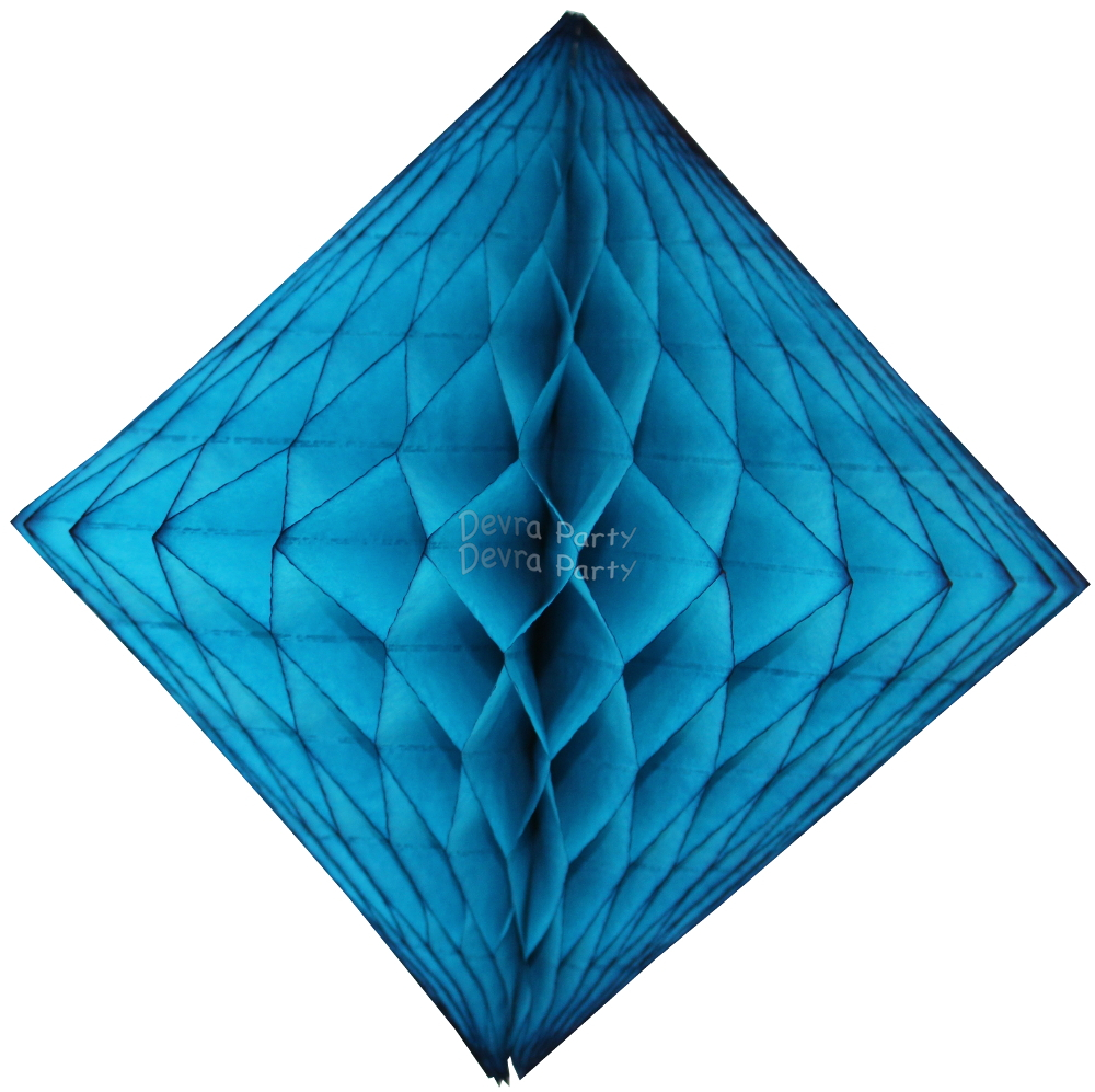 (image for) Turquoise Hanging Diamond Decoration (12 pcs)