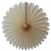 13 Inch Fan Decorations Classic and Vintage Ivory (12 PCS)