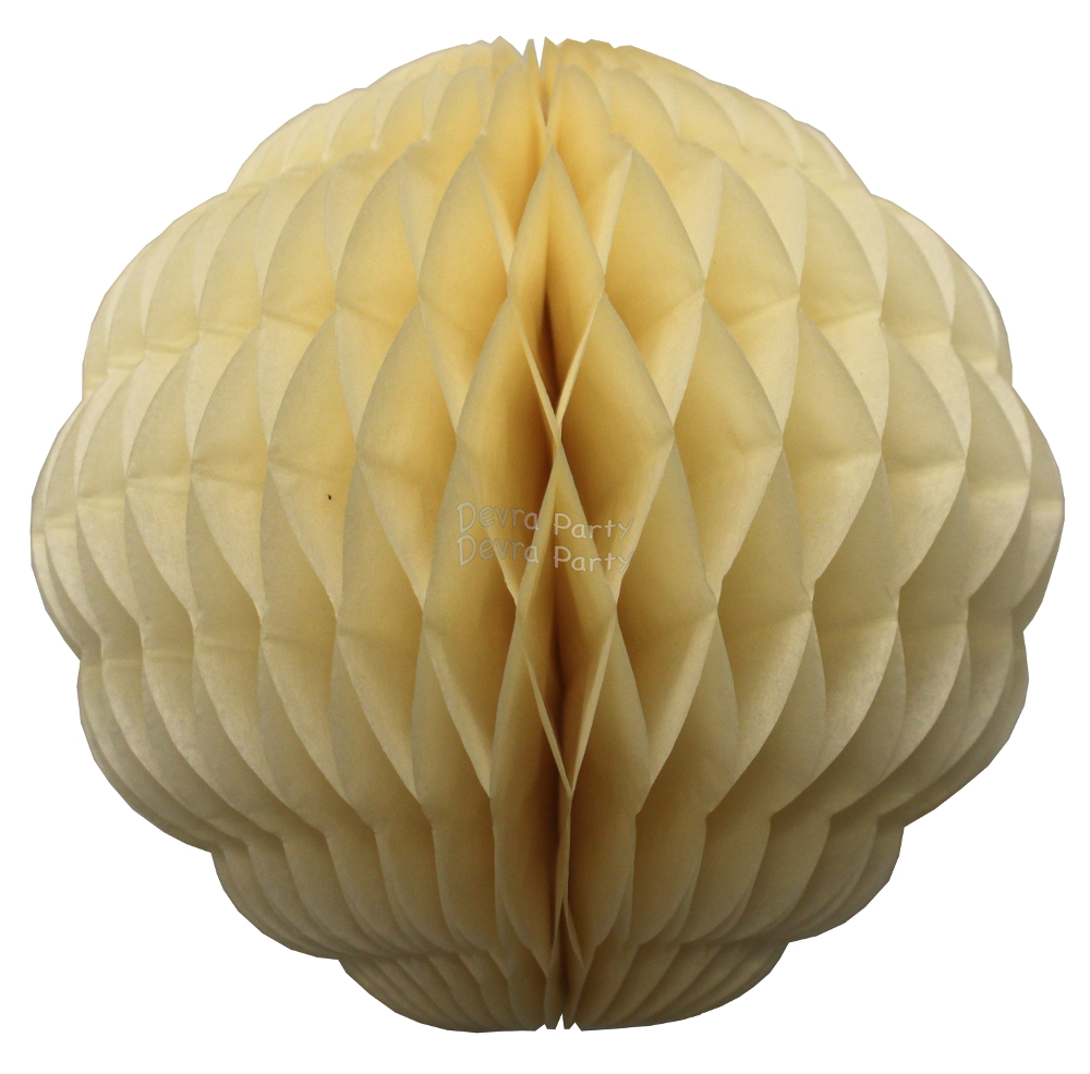 (image for) 14 Inch Puff Ball Classic and Vintage Ivory (12 pcs)