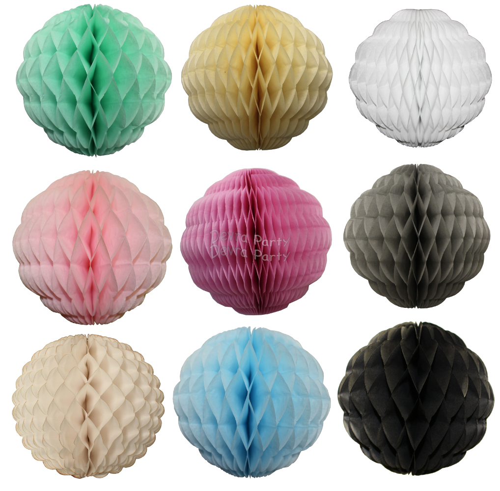 (image for) Solid Honeycomb Puff Ball, 14 Inch (12 pcs)