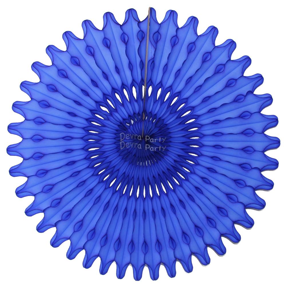 (image for) 26 Inch Tissue Fan Dark Blue (12 pcs)