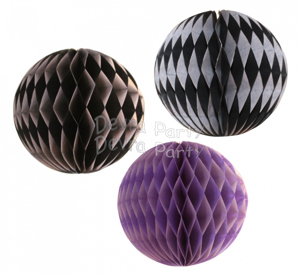 5 Inch Zigzag Honeycomb Balls (12 pcs) - Click Image to Close
