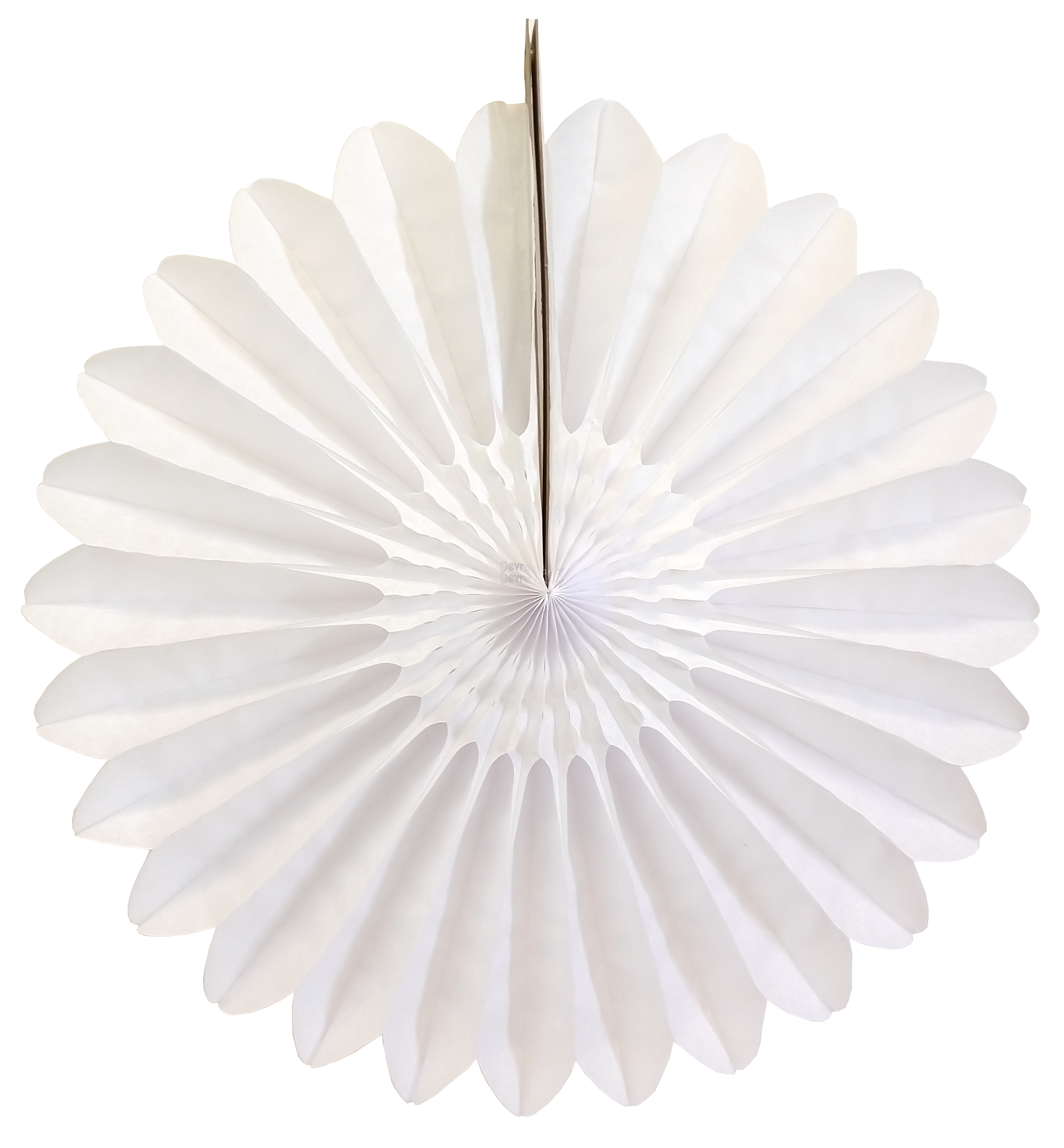 (image for) White Tissue Fanburst Decoration (12 pcs)