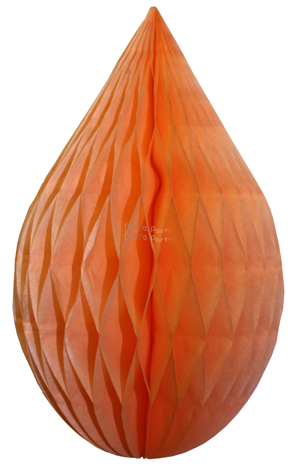 (image for) 5 Inch Peach Rain Drop Ornament Decoration (12 pcs)