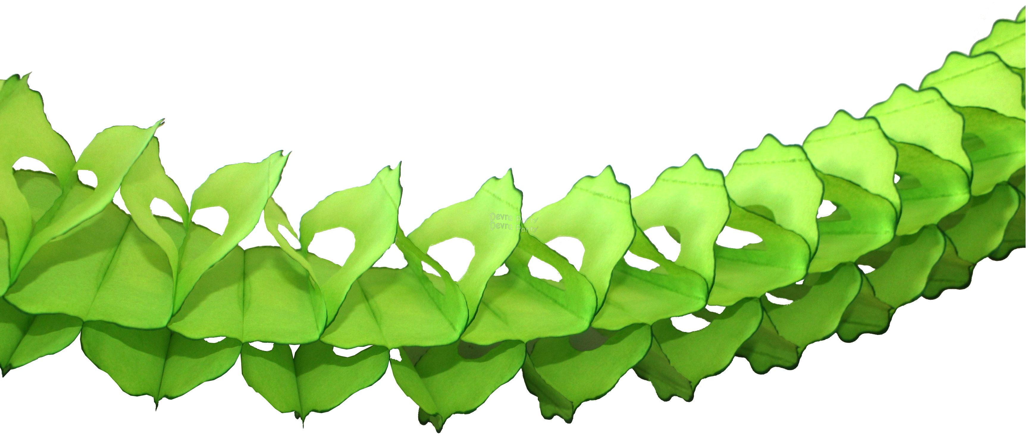 (image for) 12 Foot Lime Oval Garland Decoration (12 pieces)