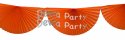(image for) Orange 10 Foot Bunting Fan Garland (12 pcs)