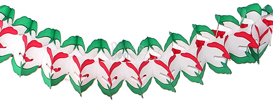 (image for) 12 ft Christmas Cross Garland Decoration (12 pcs)